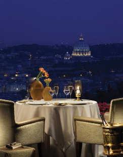 The view of Rome from Le Pergola